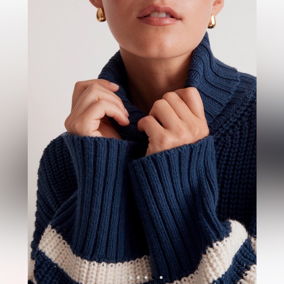Madewell wide rib turtleneck sweater - Picture 5 of 9